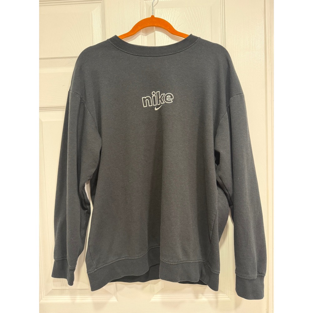 Nike Sportswear Essential Fleece Crewneck Sweatshirt Black DC0661-010 Womens L